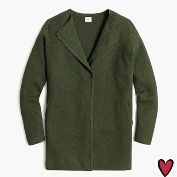 J. Crew Factory Sweaters - J. CREW Vanessa Sweater Jacket Olive Green {RR23}